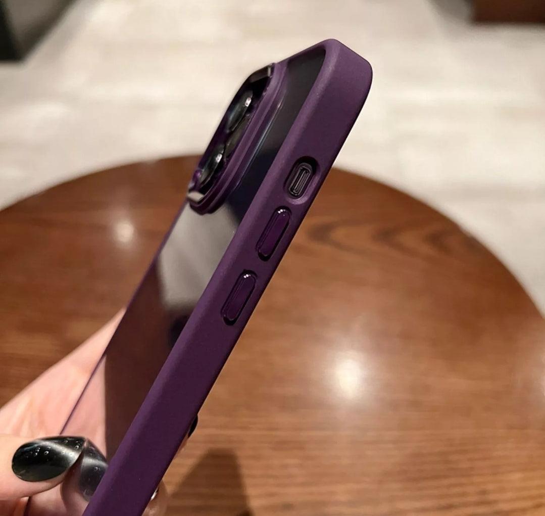 iPhone Clear Case Metallic - Deep Purple - CASELIX