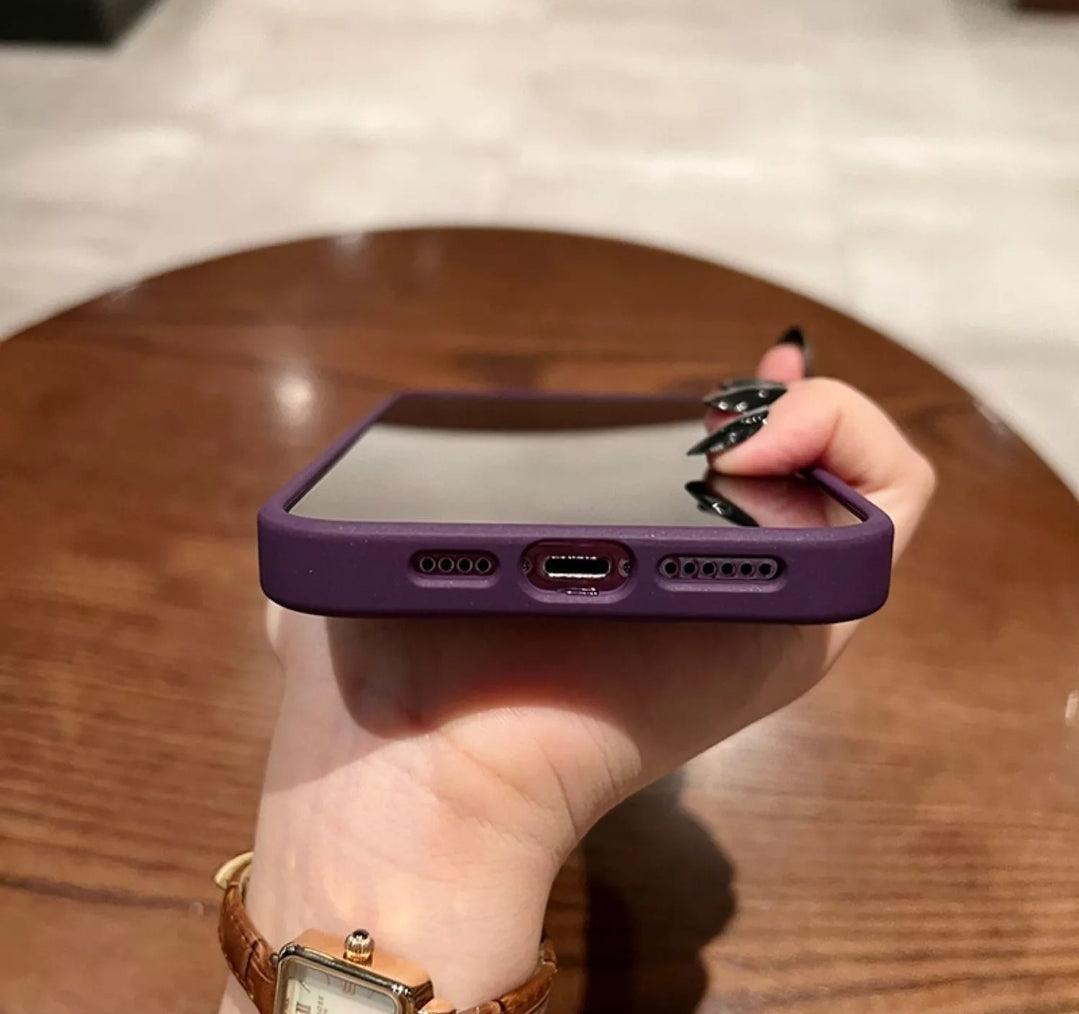 iPhone Clear Case Metallic - Deep Purple - CASELIX