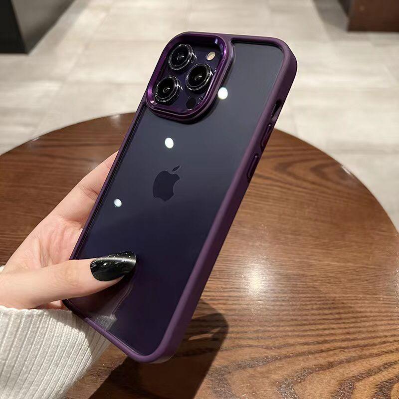 iPhone Clear Case Metallic - Deep Purple - CASELIX