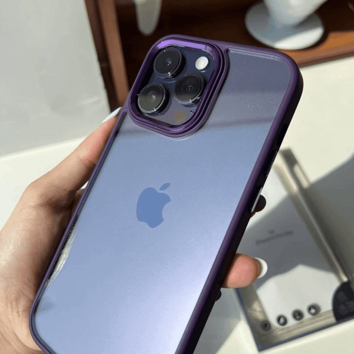 iPhone Clear Case Metallic - Deep Purple - CASELIX