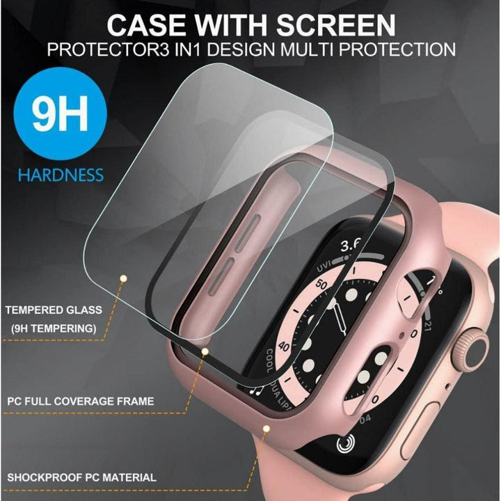 Apple Watch Screen Protector Case - Rose Gold - CASELIX