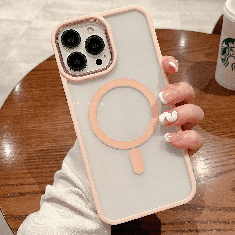 iPhone Case Clear Metallic Magsafe - Pink - CASELIX