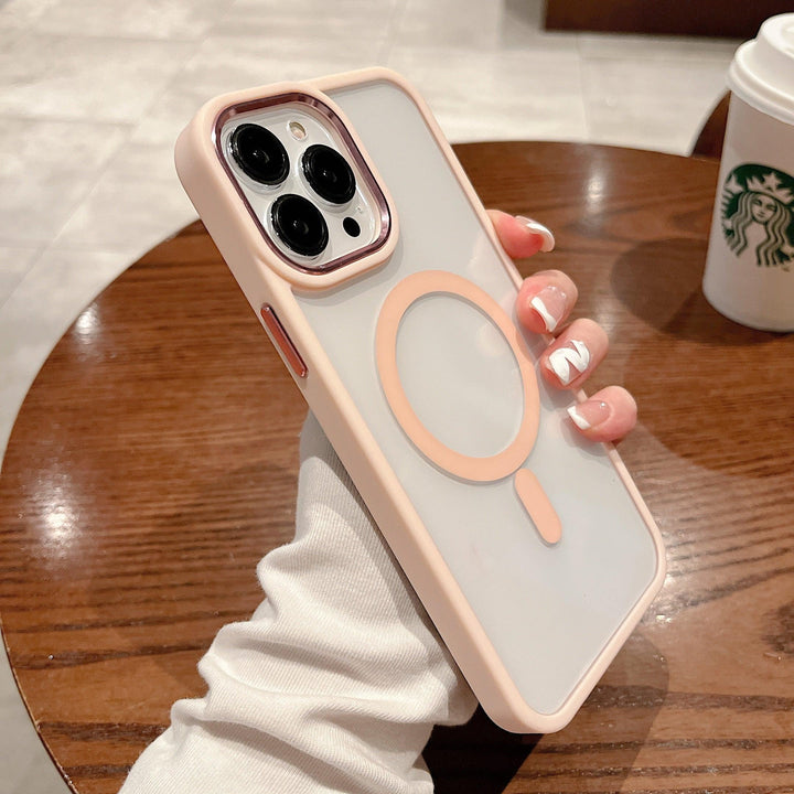 iPhone Case Clear Metallic Magsafe - Pink - CASELIX