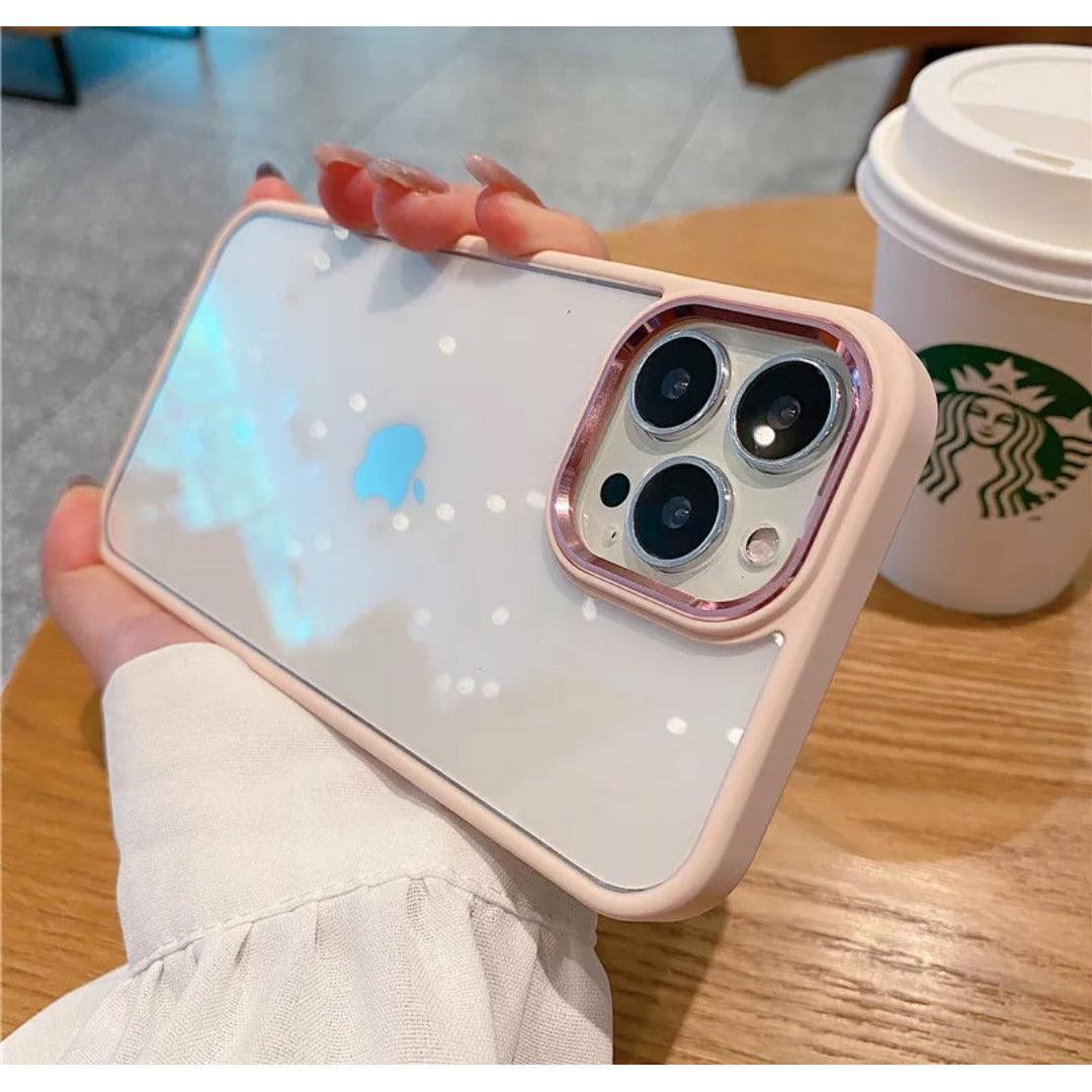 iPhone Clear Case Metallic - Pink - CASELIX
