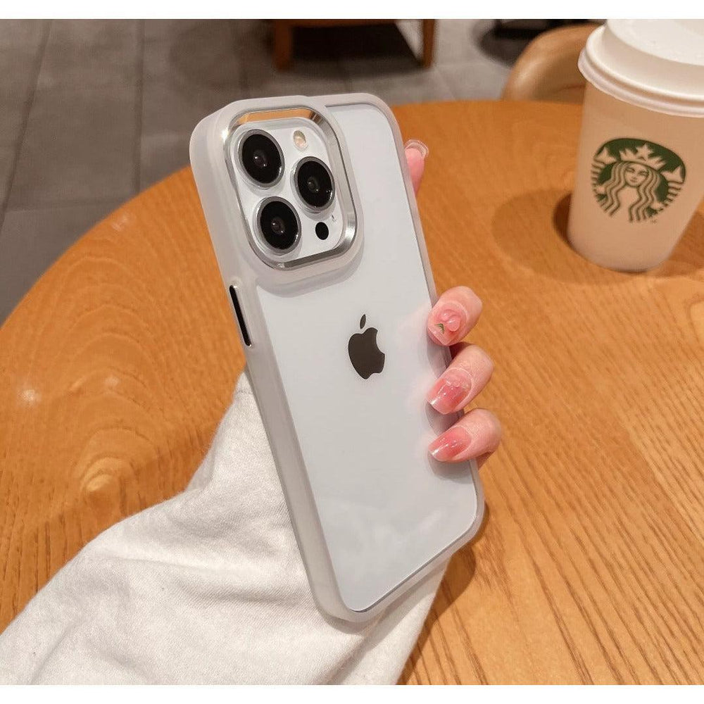 iPhone Clear Case Metallic - Silver - CASELIX