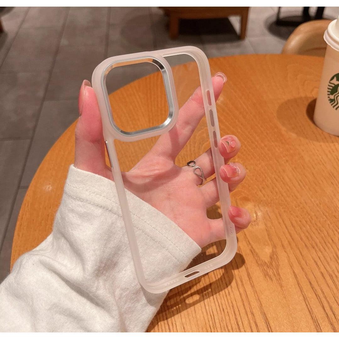 iPhone Clear Case Metallic - Silver - CASELIX