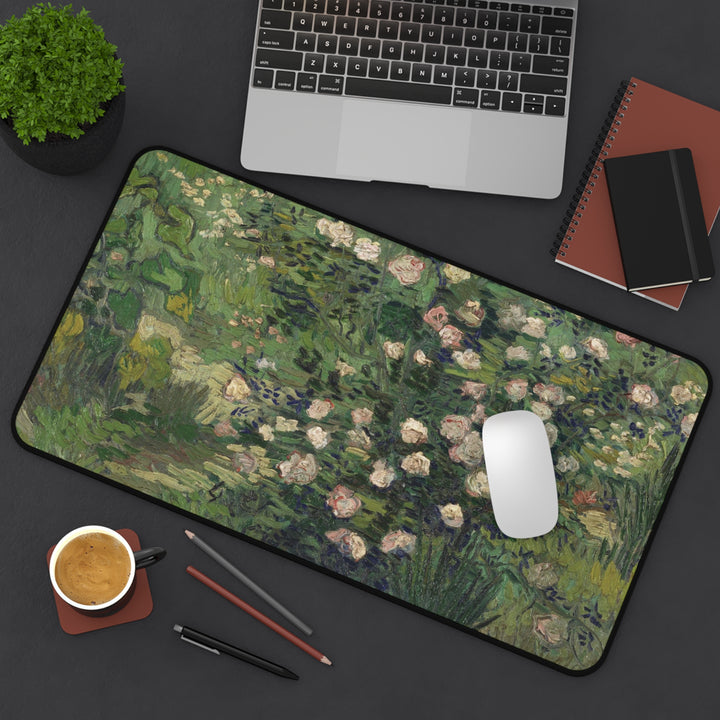 Van Gogh Roses Painting Mouse Pad