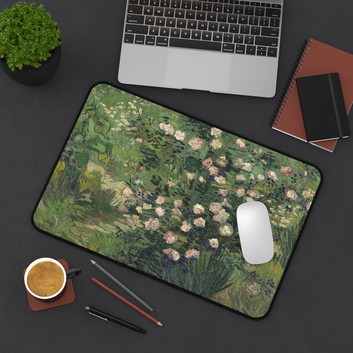 Van Gogh Roses Painting Mouse Pad