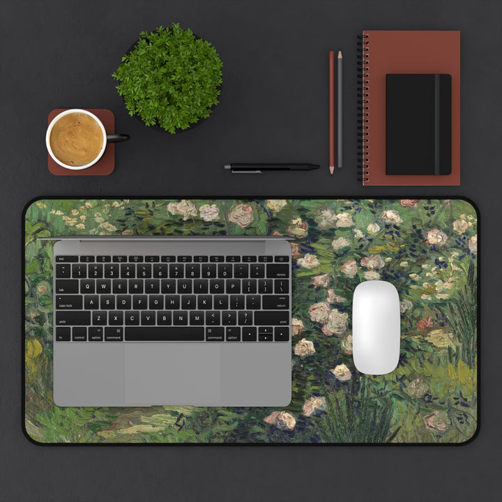 Van Gogh Roses Painting Mouse Pad