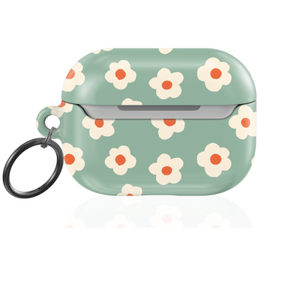 Seafoam Blossom AirPod Case