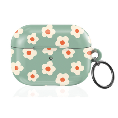 Seafoam Blossom AirPod Case