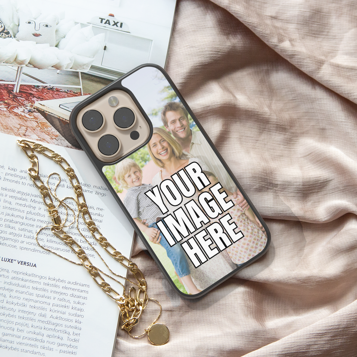 Custom Photo Collage Phone Case for iPhone 15 Pro Max – A personalized phone case featuring a collage of baby and childhood memories. The design showcases multiple custom images in a grid layout, allowing users to create a sentimental keepsake. Ideal for parents, grandparents, and family members, this case offers a unique way to carry cherished moments while providing durable protection. Compatible with iPhone 15 Pro Max, Samsung Galaxy S25, and other models.