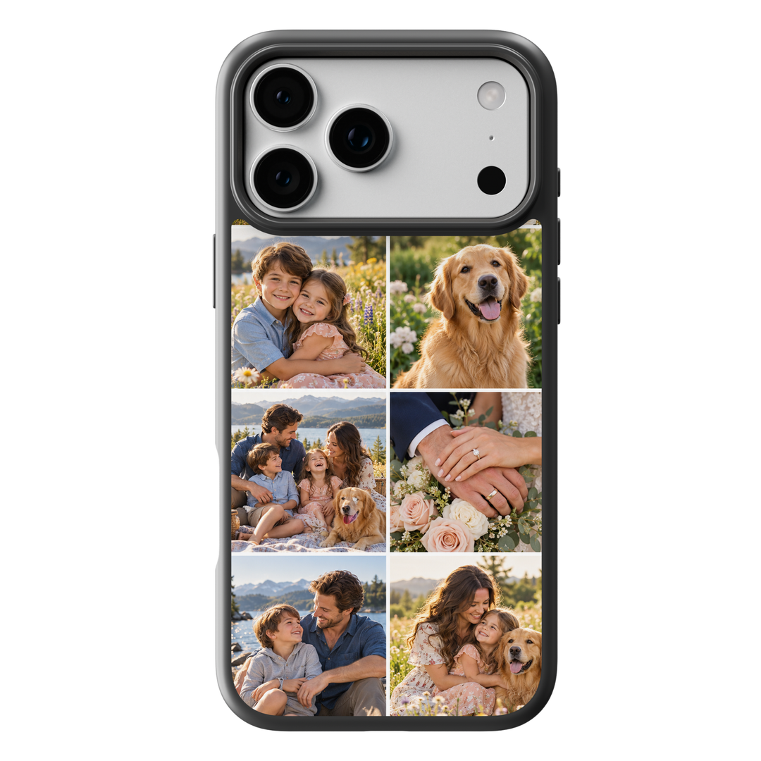 Collage Photo personalized iPhone custom photo collage case — hero view
