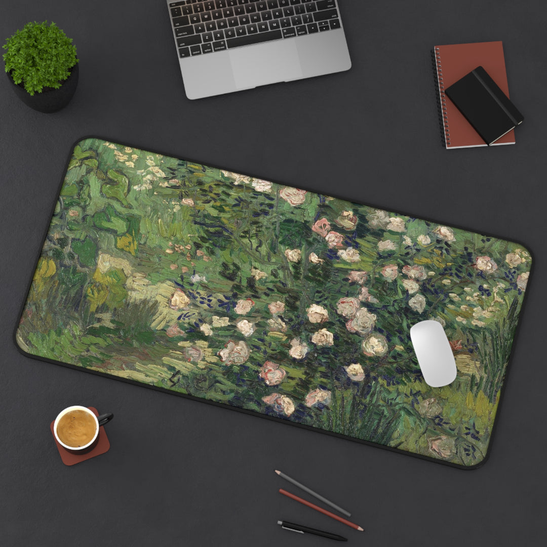 Van Gogh Roses Painting Mouse Pad
