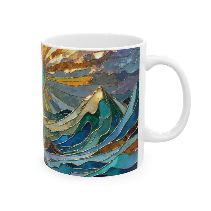 Stained Glass Oceawaves Mug