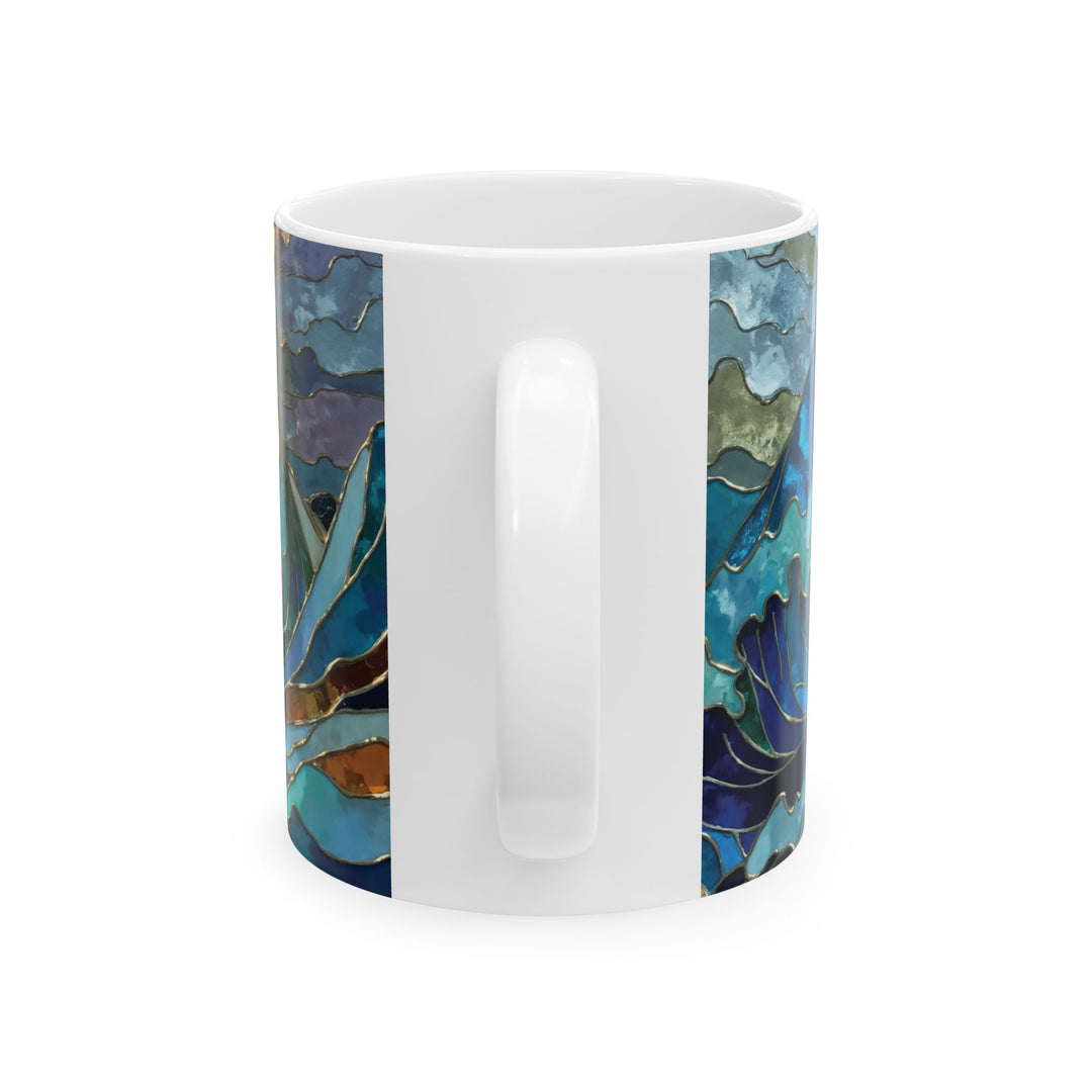 Stained Glass Oceawaves Mug