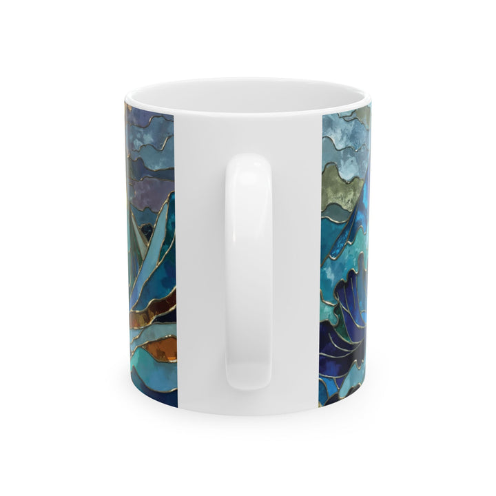 Stained Glass Oceawaves Mug