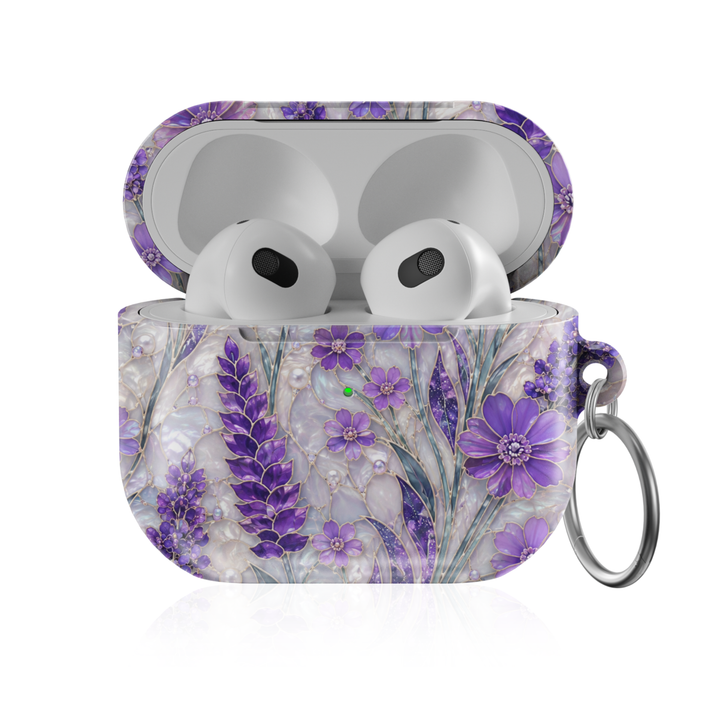 Lilac Blossom Luxe matching AirPods case