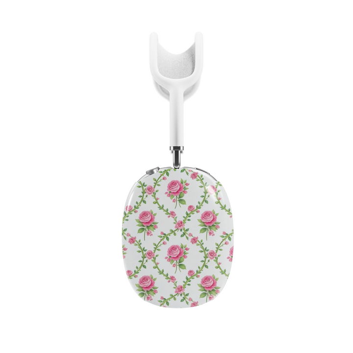 Girly AirPods Max cover with floral pattern, cute aesthetic AirPods Max skin, protective case for Apple AirPods Max headphones