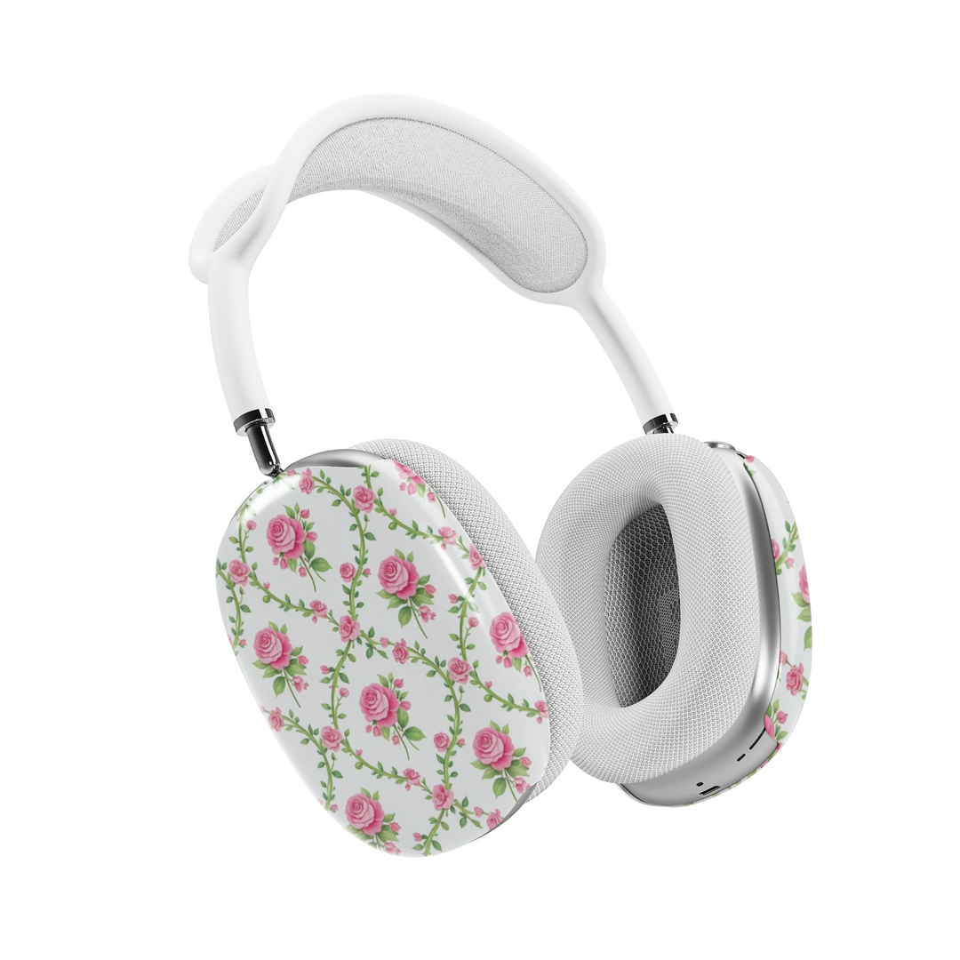 Girly AirPods Max cover with floral pattern, cute aesthetic AirPods Max skin, protective case for Apple AirPods Max headphones