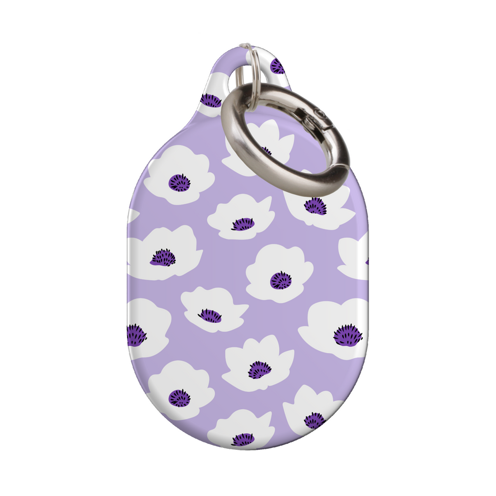 Stylish printed AirTag case with keyring, custom Apple AirTag cover for women, protective AirTag holder accessory