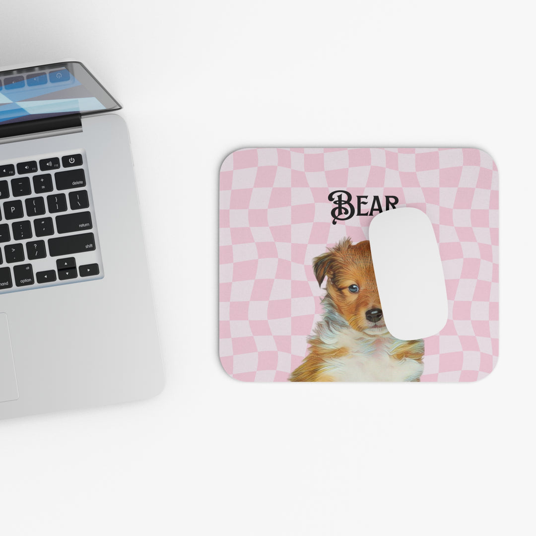 custom dog portrait, dog mouse pad, pet mouse pad, custom mouse pad, pet name mouse, cat gaming mouse pad, custom dog mouse pad, dog products, dog mom gift idea, custom pet mouse pad, pet memorial gift, dog memorial gift, gifts for dog lovers