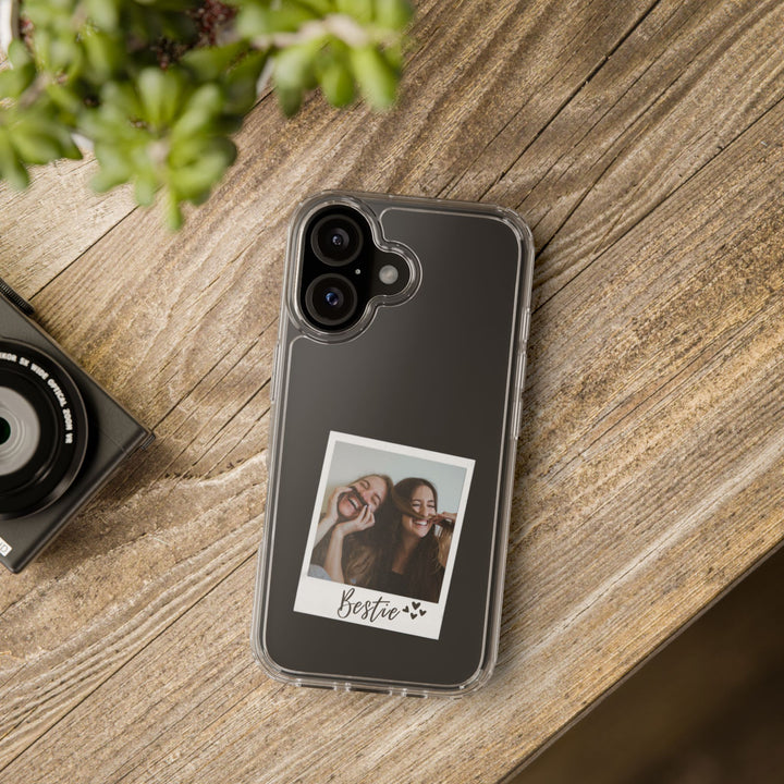 Personalized iPhone case with custom film strip photo design. Create a unique memory phone cover featuring your favorite pictures. Compatible with iPhone 15, 14, 13, 12 Pro Max.