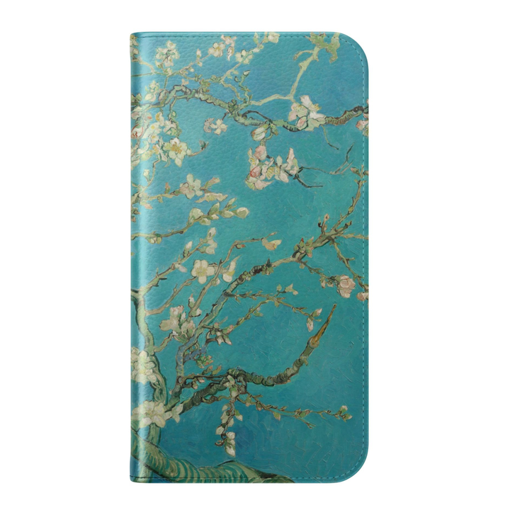 Floral blossom folio phone case wallet cover with card holder and foldable leather design for women compatible with iPhone 17 Pro Max and Samsung Galaxy S26 Ultra.