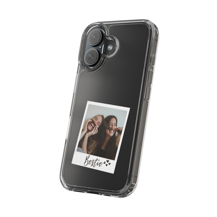 Personalized iPhone case with custom film strip photo design. Create a unique memory phone cover featuring your favorite pictures. Compatible with iPhone 15, 14, 13, 12 Pro Max.