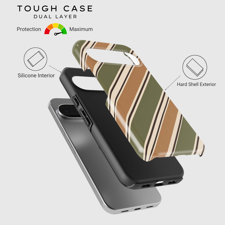 Olive Caramel Stripes