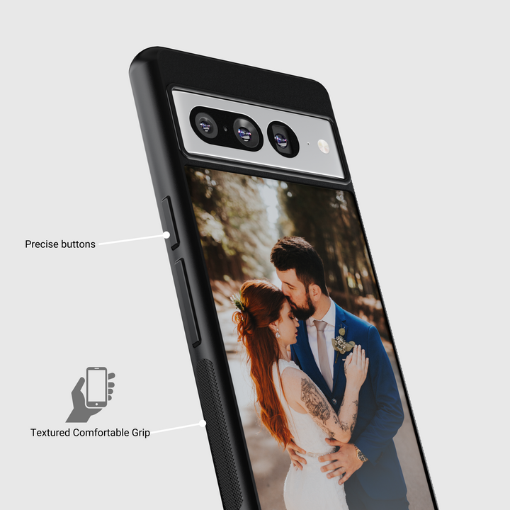 Estuche para teléfono con retrato personalizado - Estuche para teléfono con impresión fotográfica personalizada para iPhone