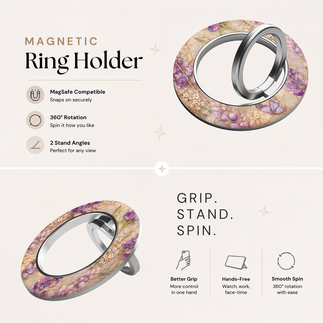 Lavender Enchantment MagSafe Ring Holder