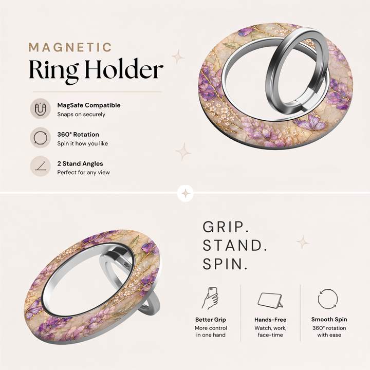 Lavender Enchantment MagSafe Ring Holder