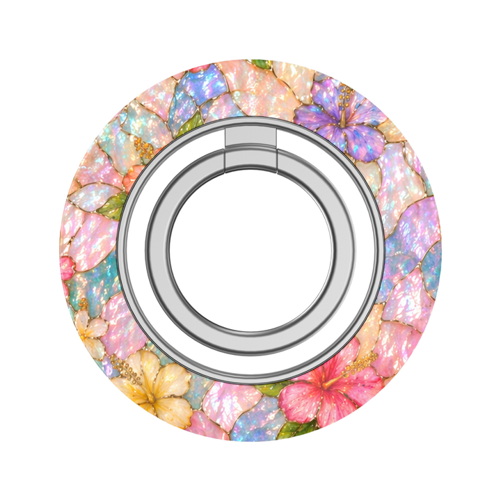 Opal Hibiscus MagSafe Ring Holder