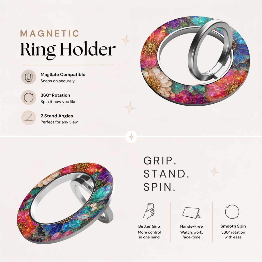 Jewel Bloom MagSafe Ring Holder