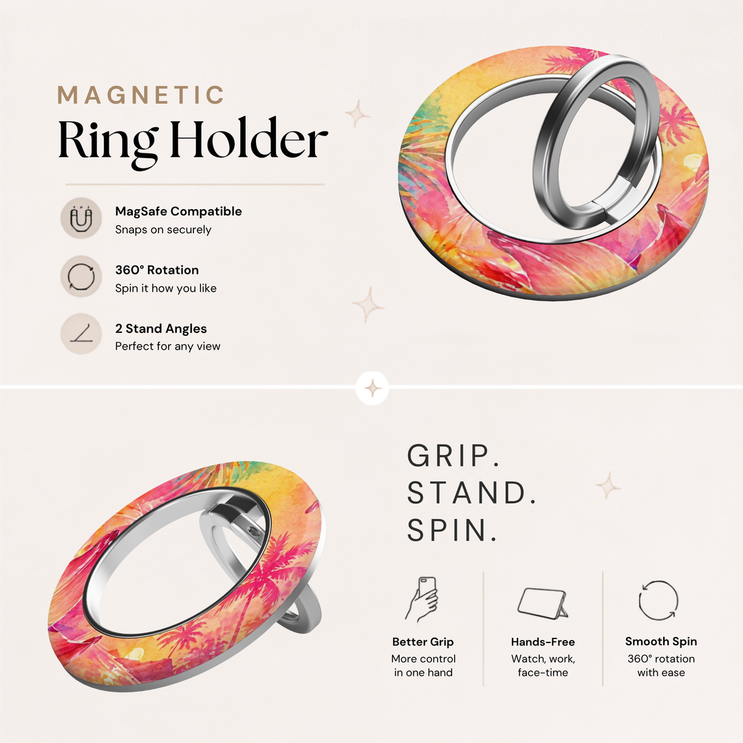 Tropical Sunset MagSafe Ring Holder