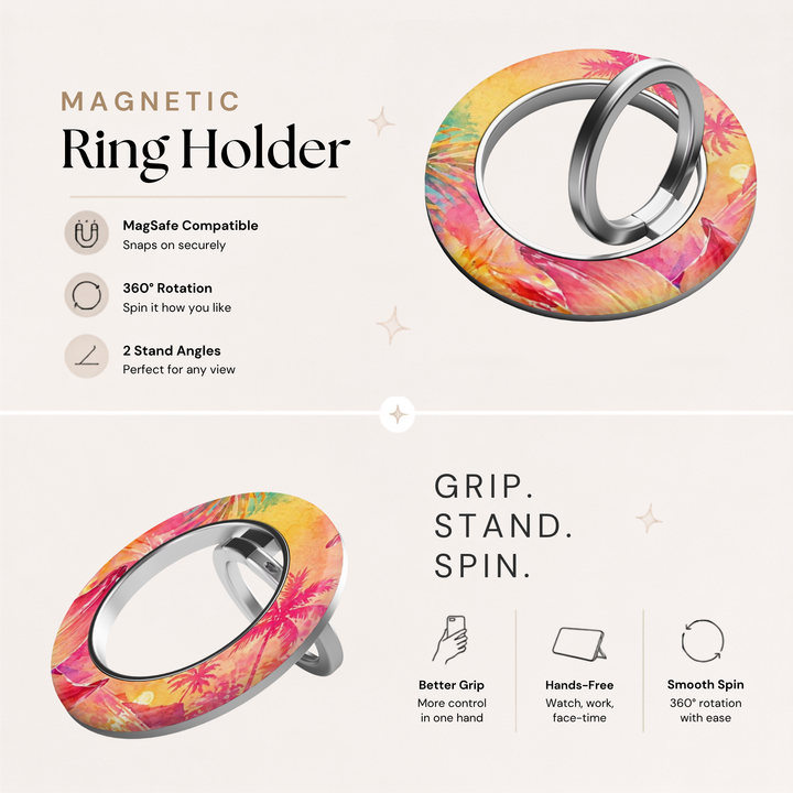 Tropical Sunset MagSafe Ring Holder