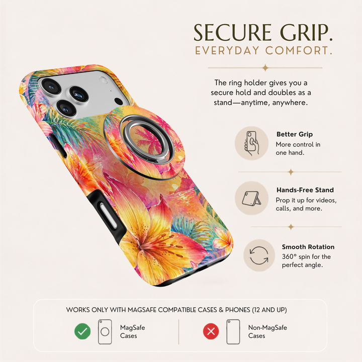 Tropical Sunset MagSafe Ring Holder