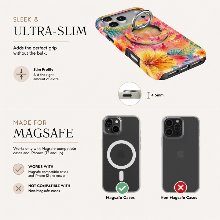 Tropical Sunset MagSafe Ring Holder
