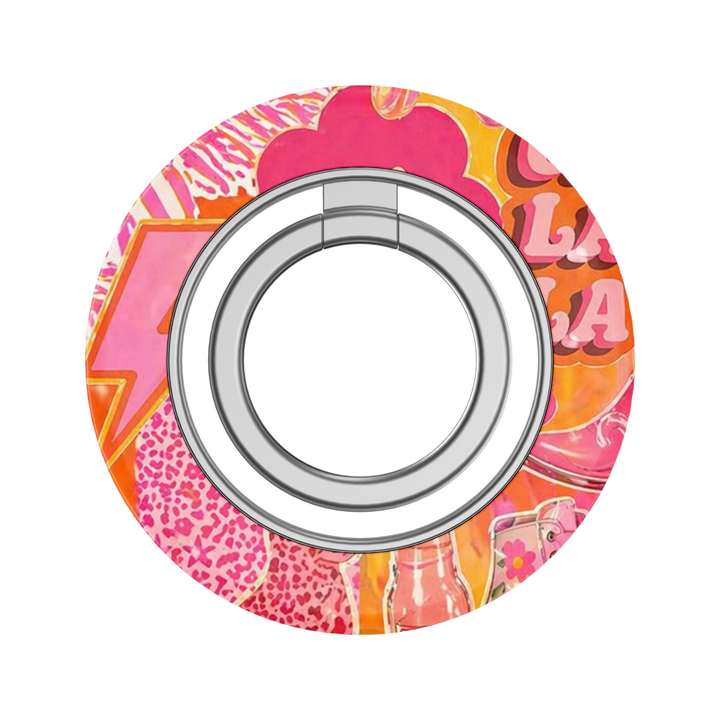 Retro Pink Pop MagSafe Ring Holder