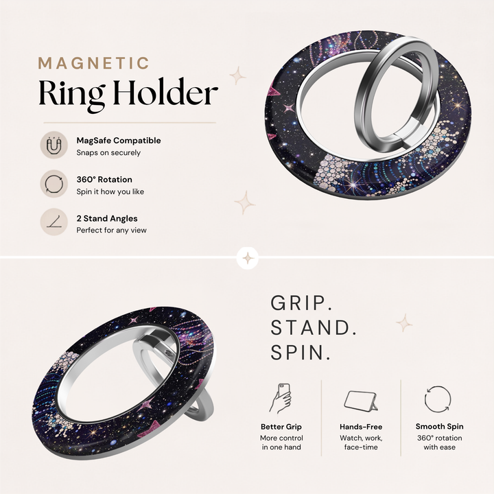 Cosmic Jewel MagSafe Ring Holder