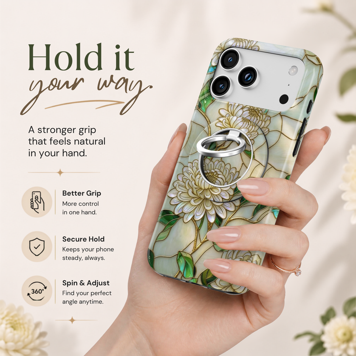 Soporte para anillo de teléfono Mariposa - Rosa