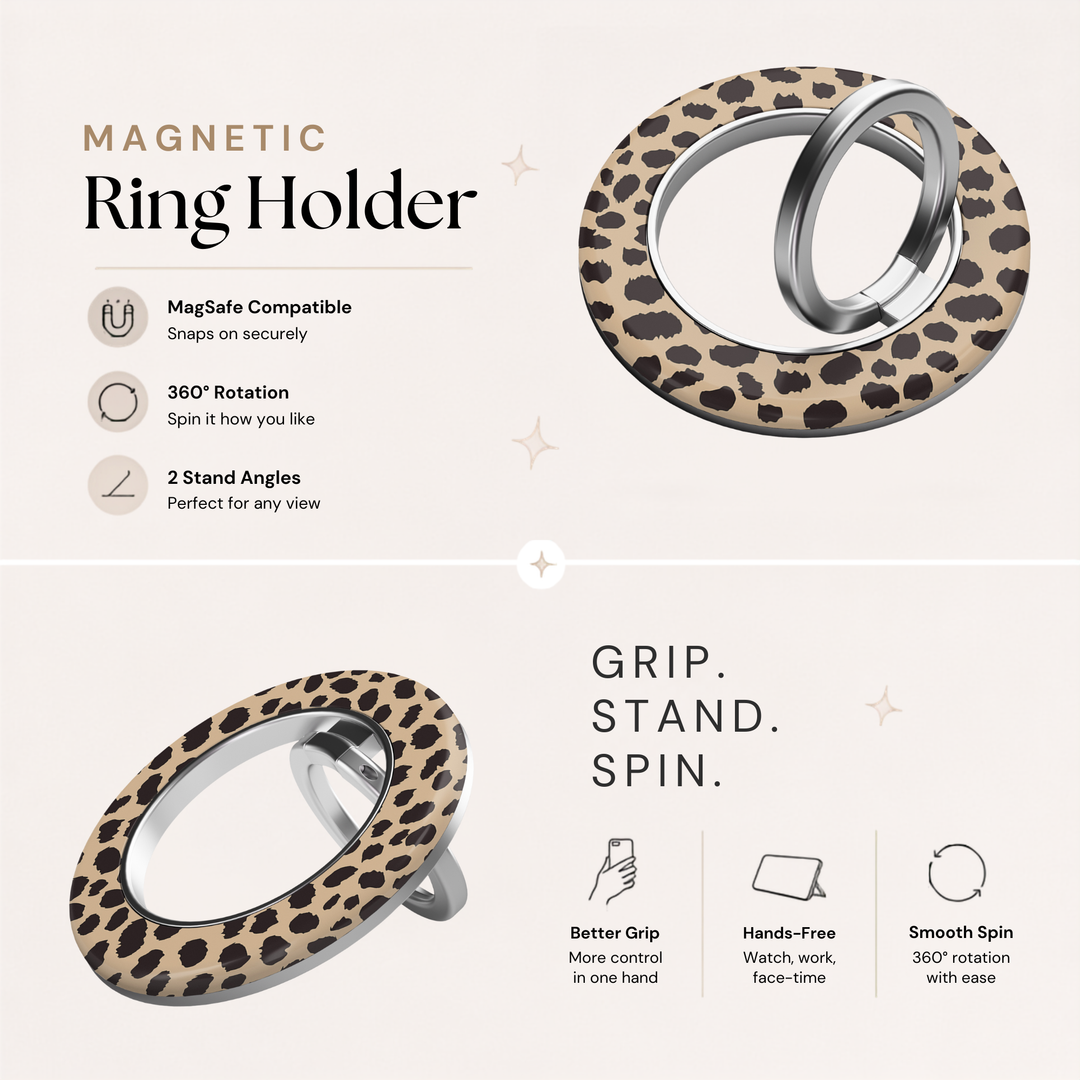 Soporte para anillo de teléfono Mariposa - Rosa