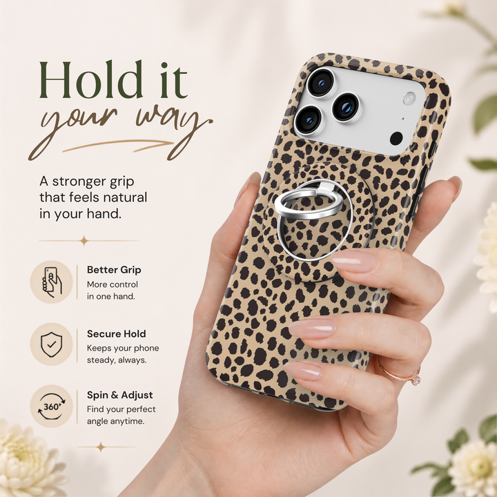 Soporte para anillo de teléfono Mariposa - Rosa