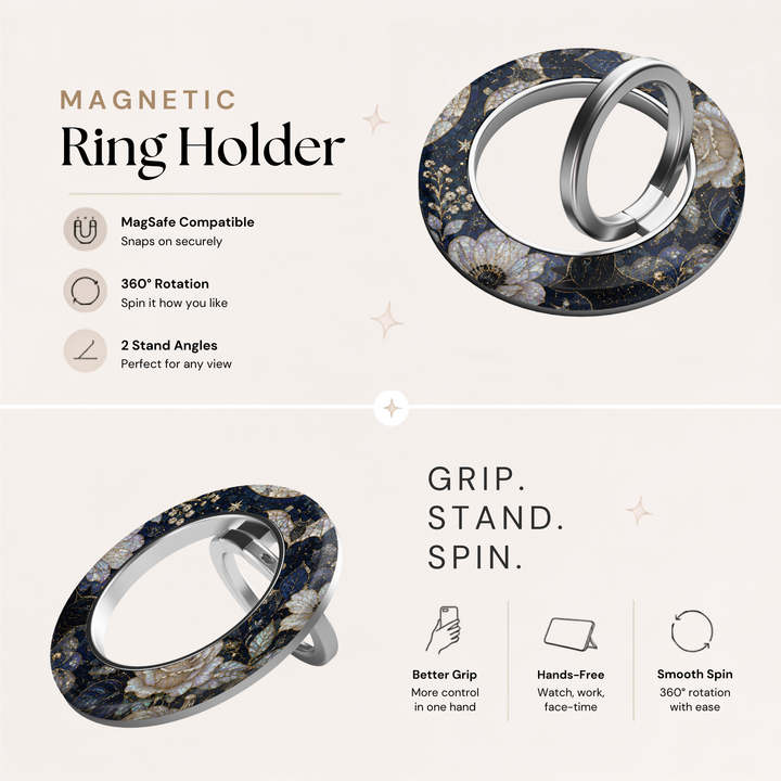 Midnight Garden MagSafe Ring Holder