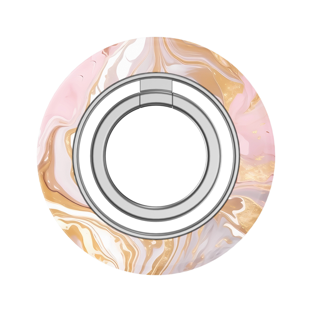 Blush Champagne Marble MagSafe Ring Holder