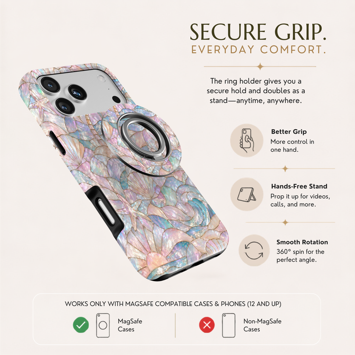 Soporte para anillo de teléfono Mariposa - Rosa