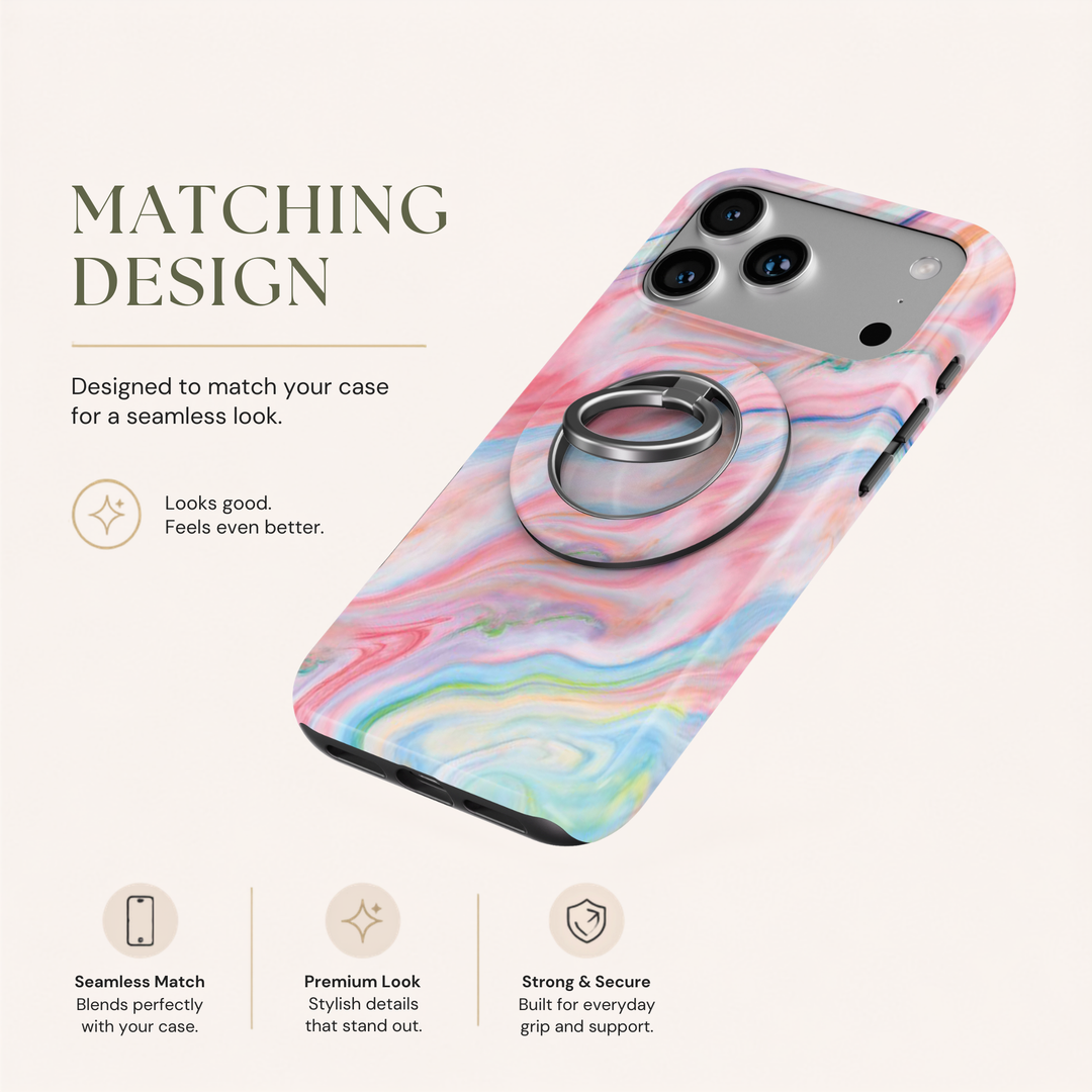 Pink Opal Swirl MagSafe Ring Holder