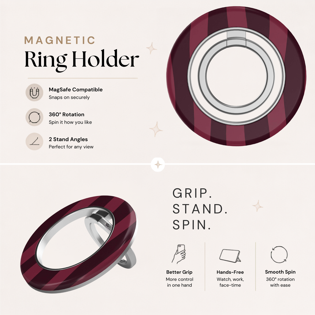 Soporte para anillo de teléfono Mariposa - Rosa