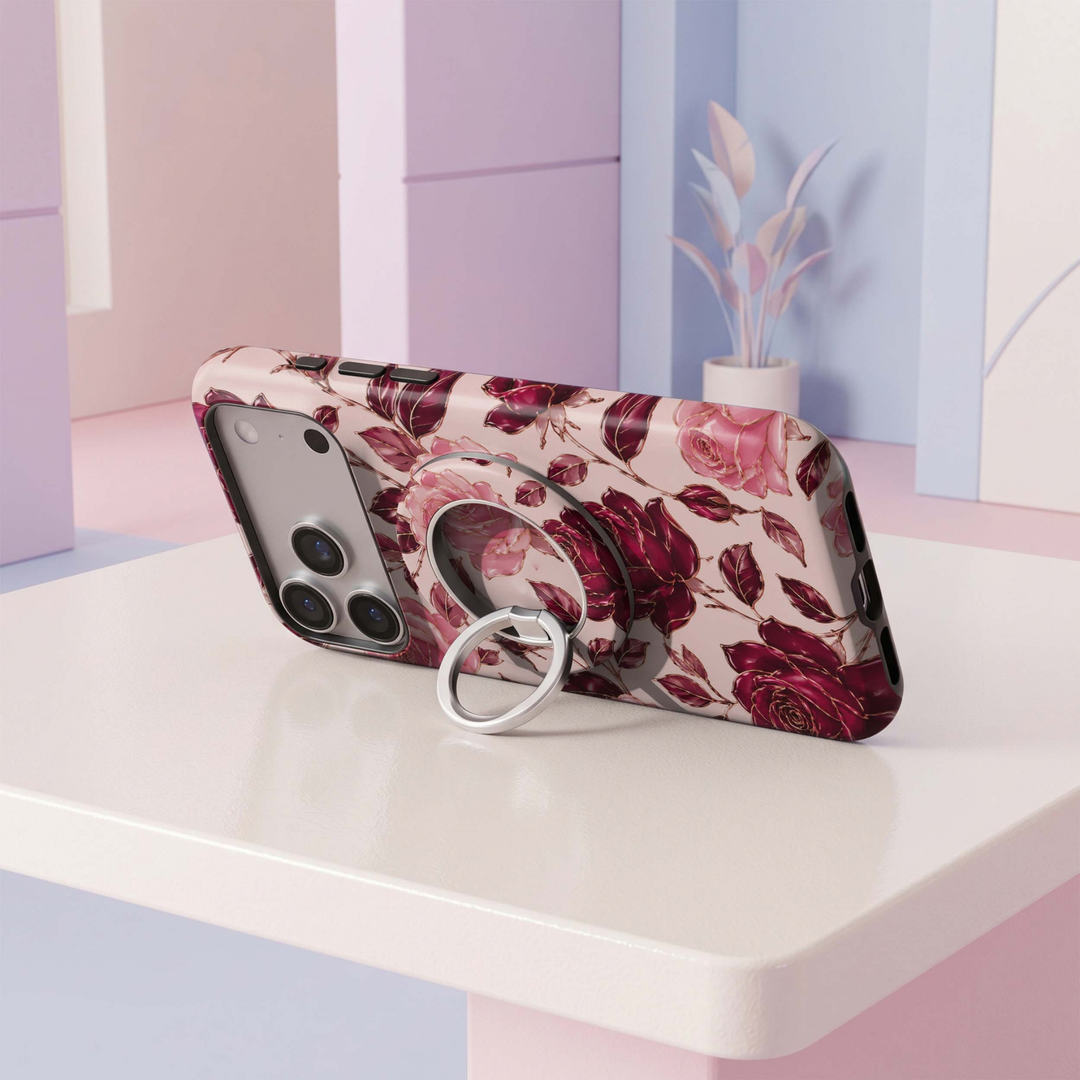 Soporte para anillo de teléfono Mariposa - Rosa